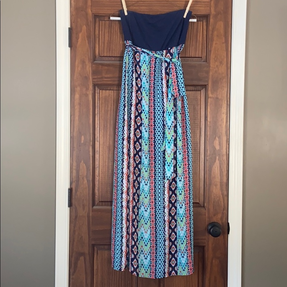 Xhilaration Strapless Maxi Dress